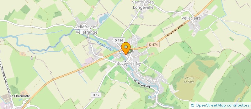 localisation de l'entreprise CHEZ PATOI  BUCEY-LES-GY