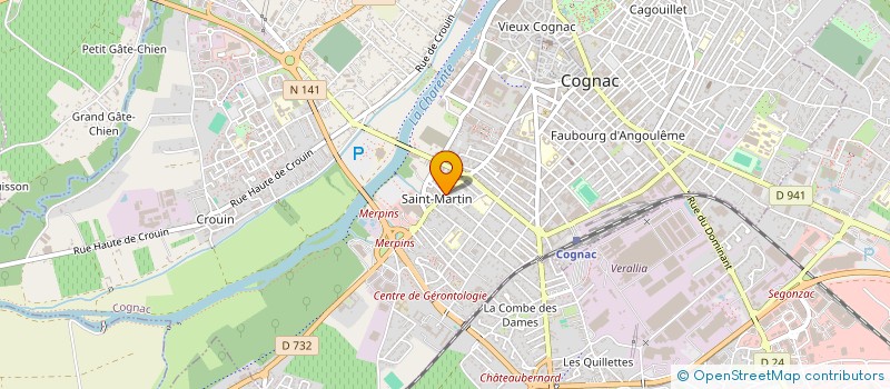 localisation de l'entreprise CHEZ PATOU à COGNAC