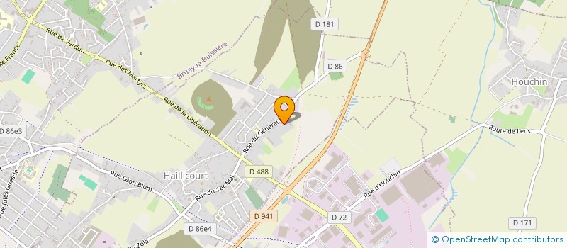 localisation de l'entreprise CHEZ PATU  HAILLICOURT