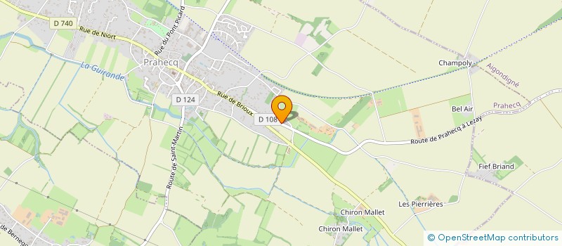 localisation de l'entreprise CHEZ PAULETTE  PRAHECQ