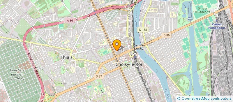 localisation de l'entreprise CHEZ PAULINE  CHOISY-LE-ROI