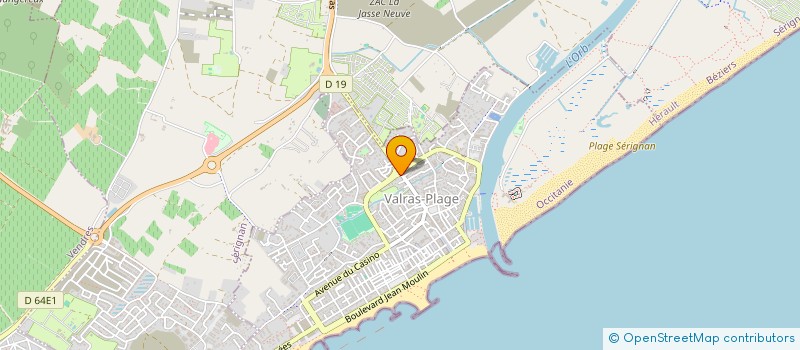 localisation de l'entreprise CHEZ PERETTE  VALRAS-PLAGE