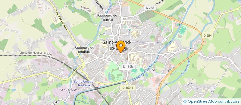 localisation de l'entreprise CHEZ PERRINE  SAINT-AMAND-LES-EAUX