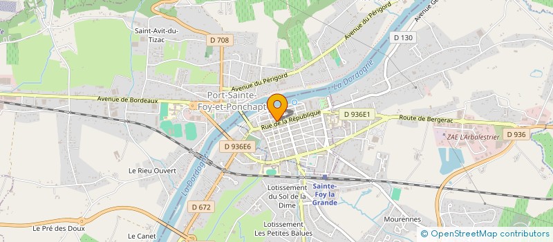 localisation de l'entreprise CHEZ PEYO  SAINTE-FOY-LA-GRANDE