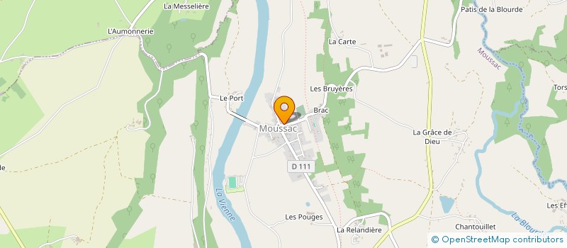 localisation de l'entreprise CHEZ PHILIPPE  MOUSSAC