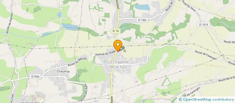 localisation de l'entreprise CHEZ PIERO  LA CHAPELLE-DE-LA-TOUR