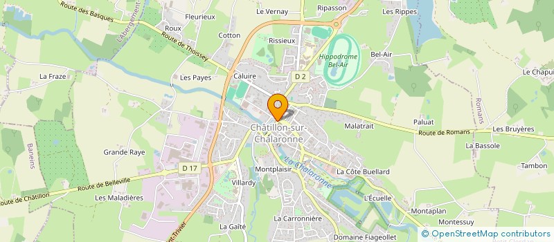 localisation de l'entreprise CHEZ PIERRE  CHATILLON-SUR-CHALARONNE