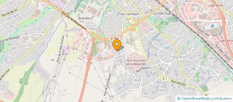 localisation de l'entreprise CHEZ PIERRE  TREGUEUX