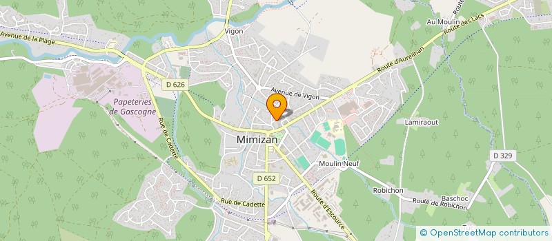 localisation de l'entreprise CHEZ POPAUL  MIMIZAN