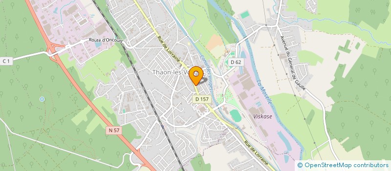 localisation de l'entreprise CHEZ POUNETTE  THAON-LES-VOSGES