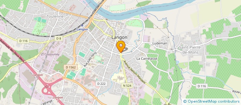 localisation de l'entreprise CHEZ PRONTO  LANGON