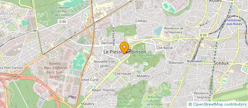 localisation de l'entreprise CHEZ PROUST à LE PLESSIS-ROBINSON
