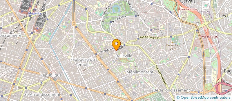 localisation de l'entreprise CHEZ RADA à PARIS
