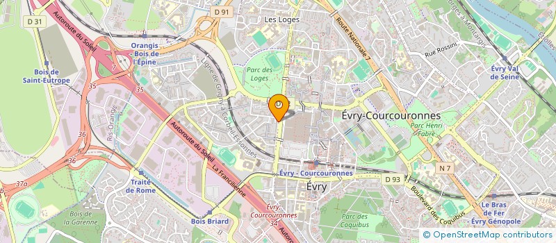 localisation de l'entreprise CHEZ RAM à EVRY-COURCOURONNES