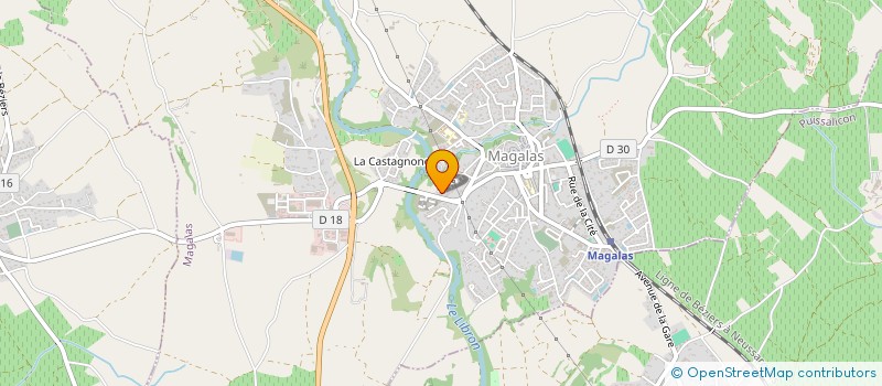 localisation de l'entreprise CHEZ RAOUL  MAGALAS