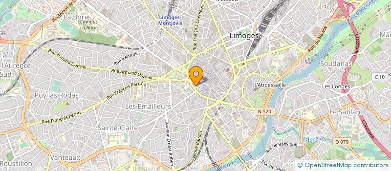 localisation de l'entreprise CHEZ RENARD à LIMOGES