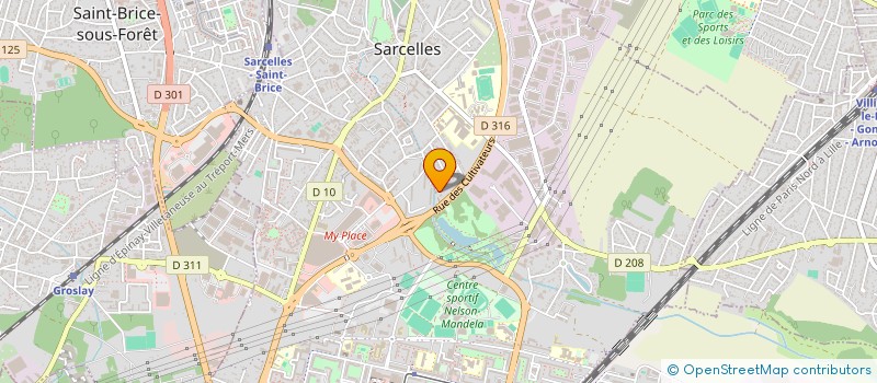 localisation de l'entreprise CHEZ RICHARD & DIBOY CK  SARCELLES