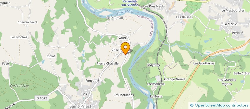 localisation de l'entreprise CHEZ ROGER à SAINT-PRIEST-SOUS-AIXE