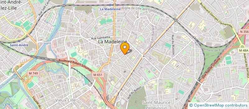 localisation de l'entreprise CHEZ ROMAIN à LA MADELEINE