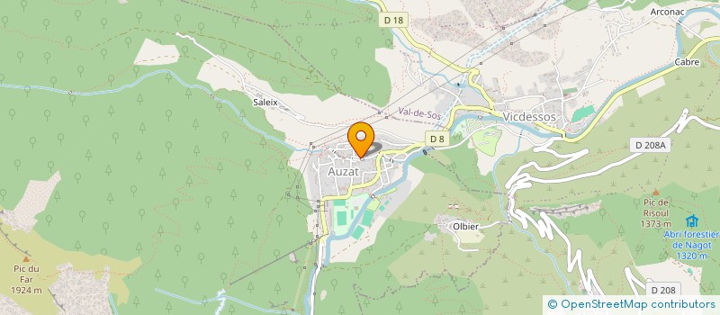 localisation de l'entreprise CHEZ ROMAIN à AUZAT