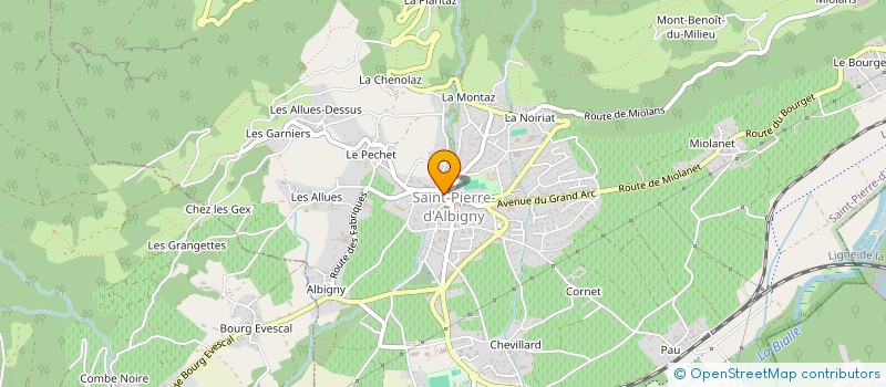 localisation de l'entreprise CHEZ ROMU  SAINT-PIERRE-D'ALBIGNY