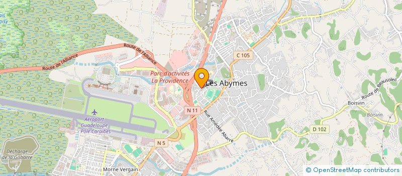 localisation de l'entreprise CHEZ ROSE à LES ABYMES
