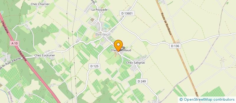 localisation de l'entreprise CHEZ ROUILLAUD  BERNEUIL