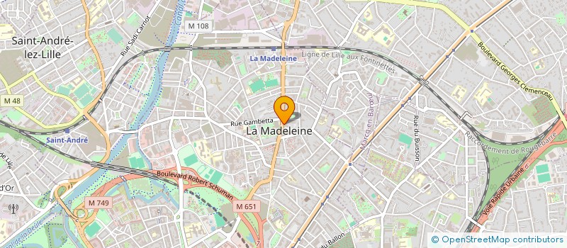localisation de l'entreprise CHEZ ROXANE à LA MADELEINE