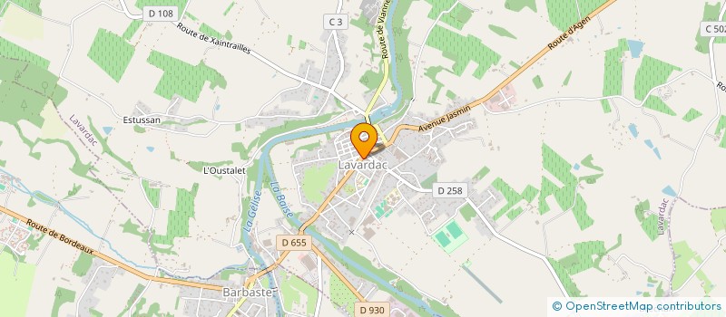 localisation de l'entreprise CHEZ SAM  LAVARDAC
