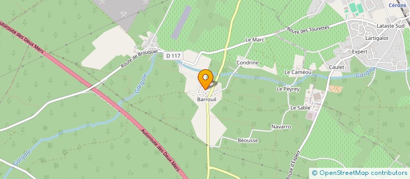 localisation de l'entreprise CHEZ SAM  ILLATS