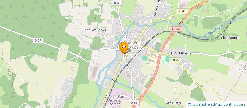 localisation de l'entreprise CHEZ SANTINO à CHASSENEUIL-SUR-BONNIEURE