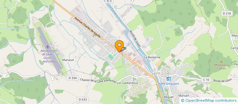 localisation de l'entreprise CHEZ SEBASTIEN à LORP-SENTARAILLE