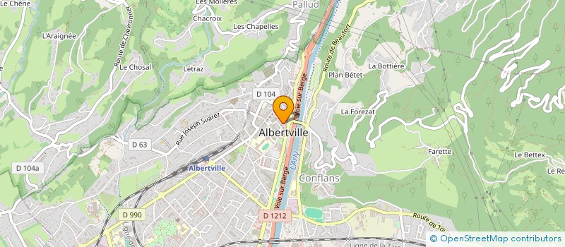 localisation de l'entreprise CHEZ SEVDA  ALBERTVILLE