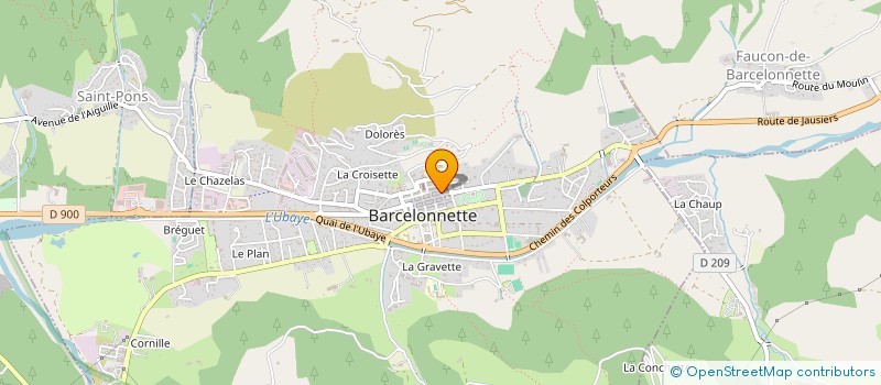 localisation de l'entreprise CHEZ SIMONE  BARCELONNETTE