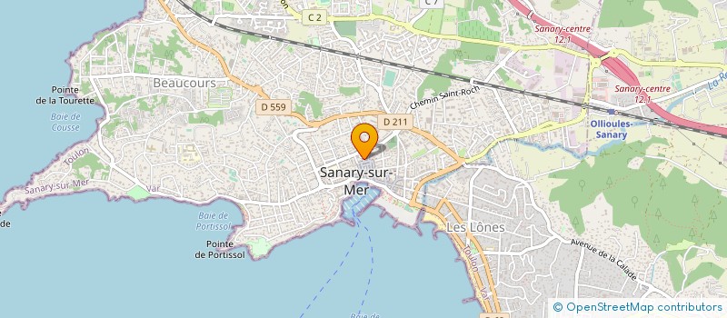 localisation de l'entreprise CHEZ SISTER'S à SANARY-SUR-MER