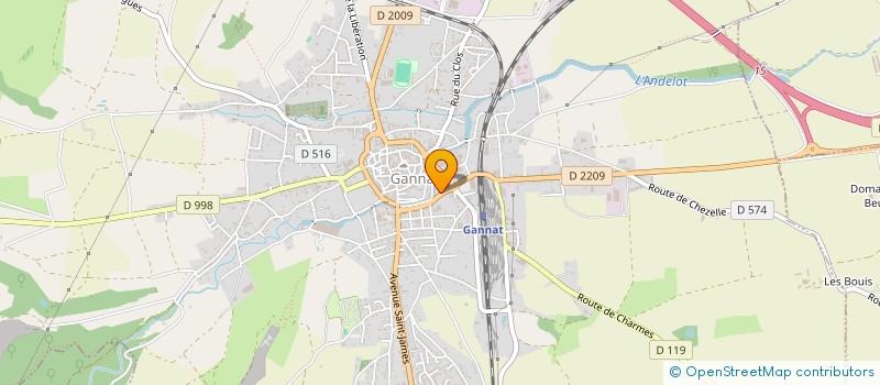 localisation de l'entreprise CHEZ SLAVEK - AUX CUISINES DE TERROIR à GANNAT