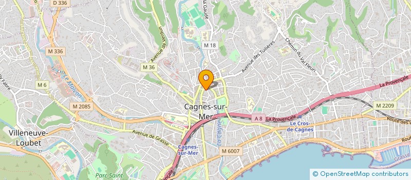 localisation de l'entreprise CHEZ SOI IMMO à CAGNES-SUR-MER