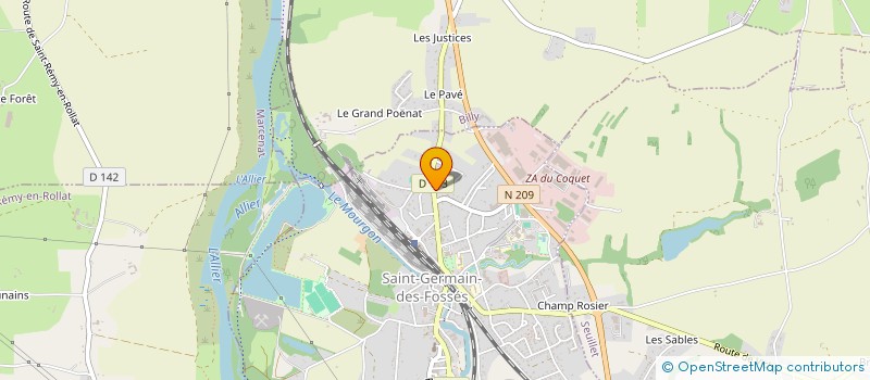 localisation de l'entreprise CHEZ SOPHIE à SAINT-GERMAIN-DES-FOSSES