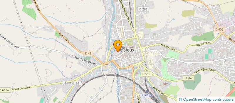 localisation de l'entreprise CHEZ SOPHIE à LISIEUX