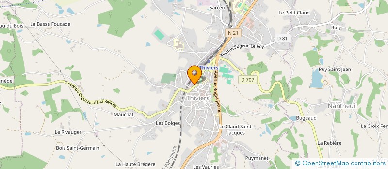 localisation de l'entreprise CHEZ STELLA à THIVIERS
