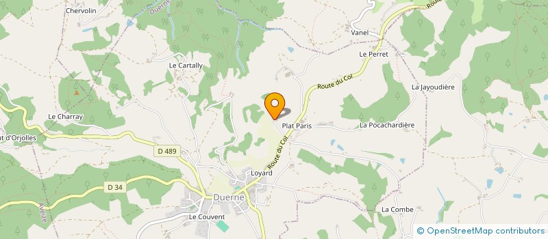 localisation de l'entreprise CHEZ STEPHANE  DUERNE