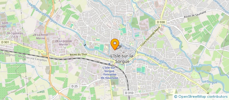 localisation de l'entreprise CHEZ STEPHANIE à L'ISLE-SUR-LA-SORGUE