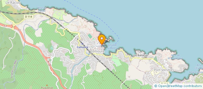 localisation de l'entreprise CHEZ SYL VINS à COLLIOURE