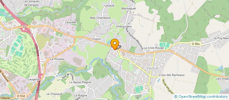 localisation de l'entreprise CHEZ SYLVAIN  FEYTIAT