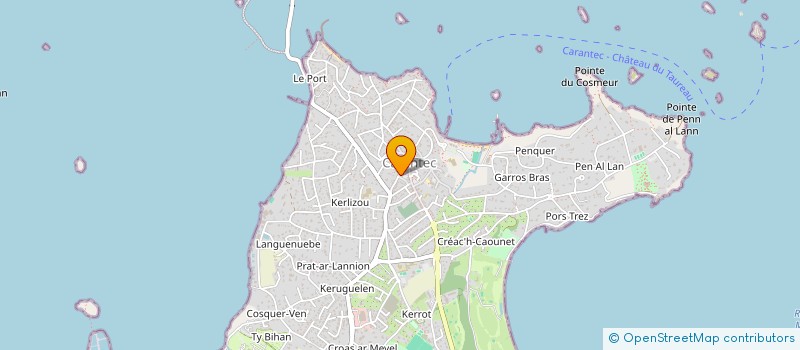 localisation de l'entreprise CHEZ SYLVAIN  CARANTEC