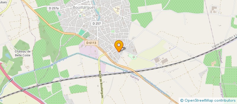 localisation de l'entreprise CHEZ SYLVIE  BOUILLARGUES