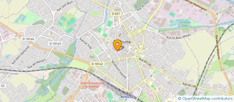 localisation de l'entreprise CHEZ SYNO  BETHUNE