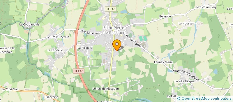 localisation de l'entreprise CHEZ TATA SYLVAINE  PLEUGUENEUC