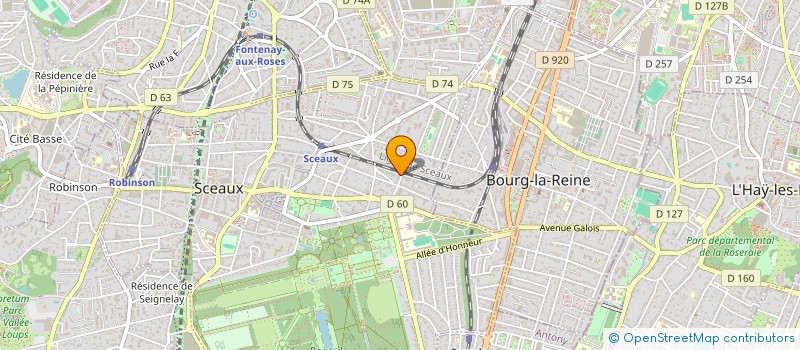 localisation de l'entreprise CHEZ TATA TOYO à SCEAUX