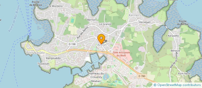 localisation de l'entreprise CHEZ TATIE  ARZON